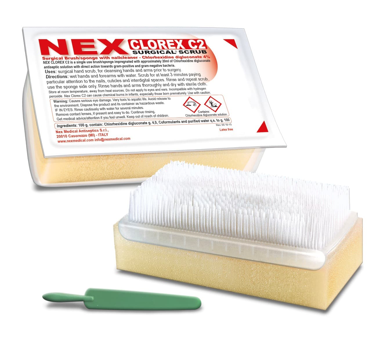 Nex 4% CHG C2 Scrub Brushes (25)