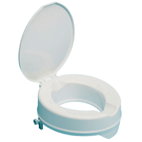 Prima Raised Toilet Seat 10cm / 4" With Lid