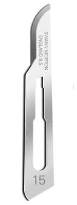Swann Morton Blade Carbon Steel STERILE Size 15 (100)