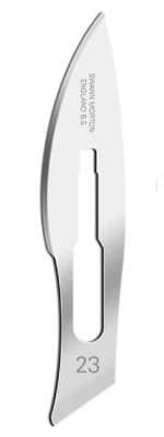 Swann Morton Blade Carbon Steel STERILE Size 23 (100)