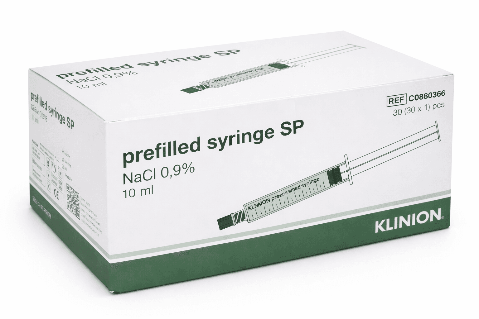 Klinion 10ml Prefilled Saline Syringe SP (30)