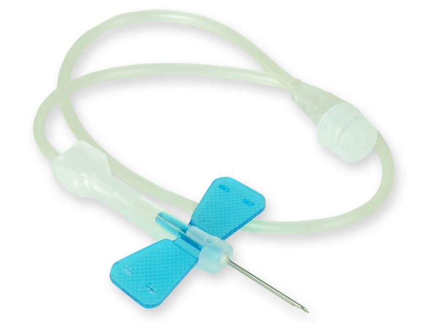 SAFETY Scalp Vein Infusion Sets Light Blue 23g x 19mm (100)