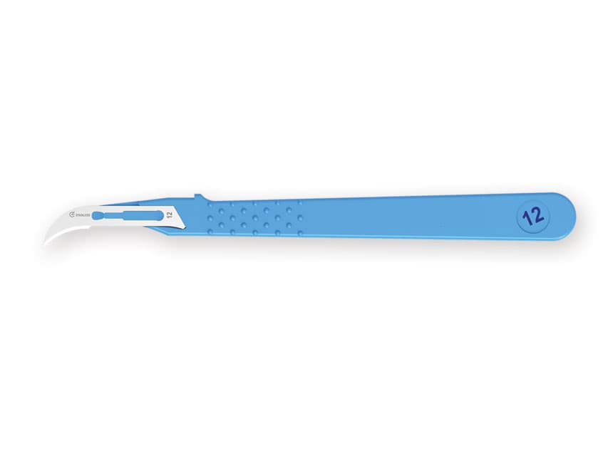 STERILE Scalpel Complete with Handle Size 12 (10)