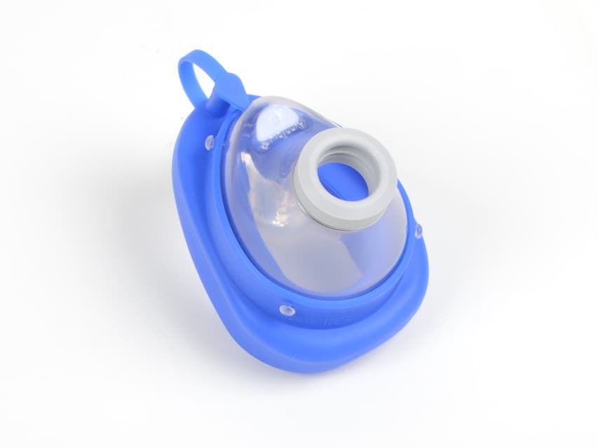 Ambu Autoclavable Transparent Silicone Resus Face Mask - Blue No 0 Baby Newborn/Children (1)