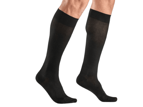 Unisex Cotton Socks - Strong Compression Black (Extra Large)