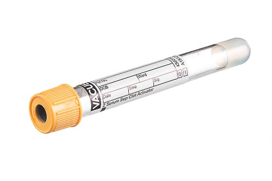 VACUETTE Greiner Tube CAT Serum Separator Clot Activator 5ml Gold / Yellow  (50)
