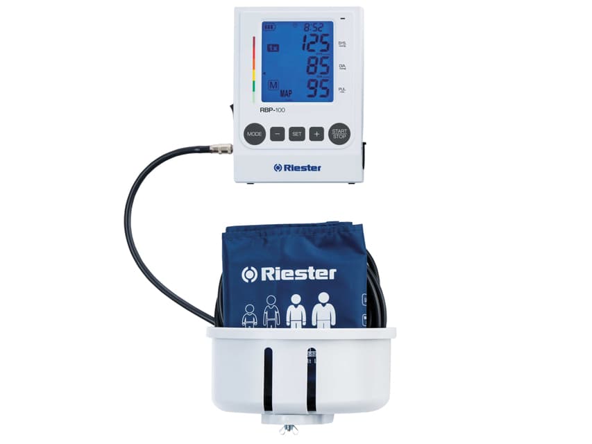 RIESTER RBP-100 Blood Pressure Monitor with Cuffs (M: 22-32cm, L-XL: 32-52cm) 1742 - Wall Model