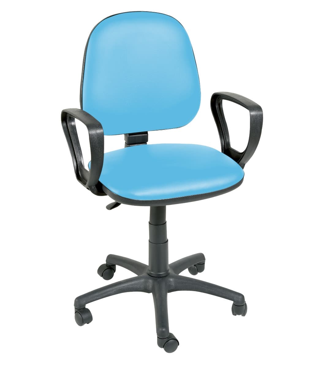 Operator Chair with Arms - Sky Blue