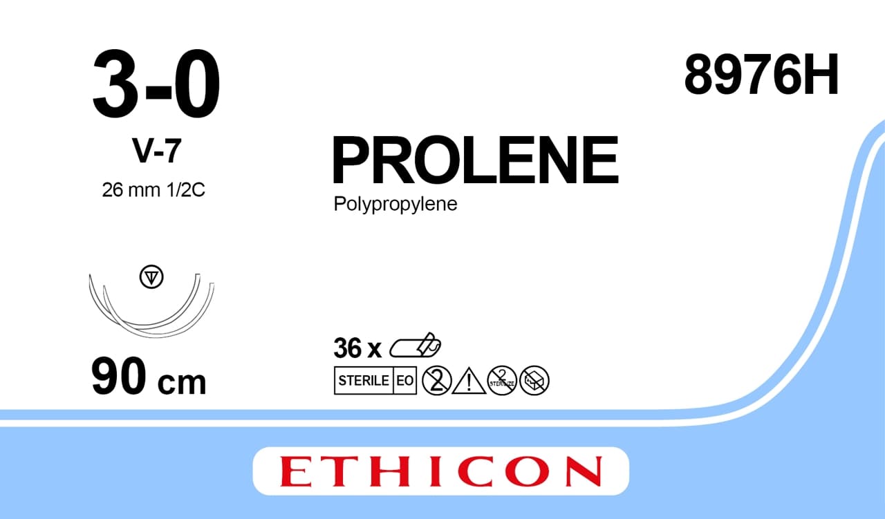 Prolene Blu Sutures 36in(90cm) USP3-0(M2) D/A V-7 MP (36)
