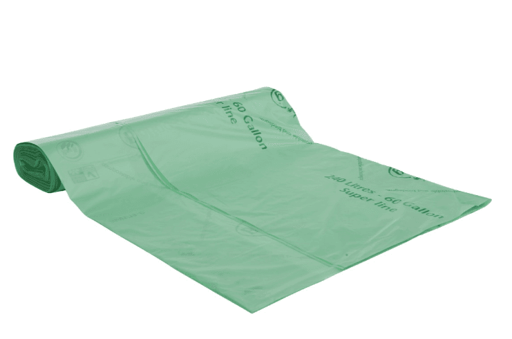 Compostable Biobag Green 240 Litre 44" x 55" (12 rolls of 12)