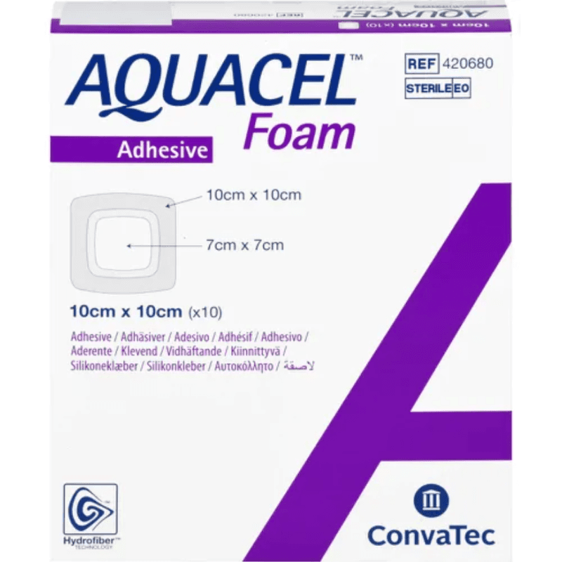 Convatec Aquacel Foam Adhesive 10 x 10cm (10)