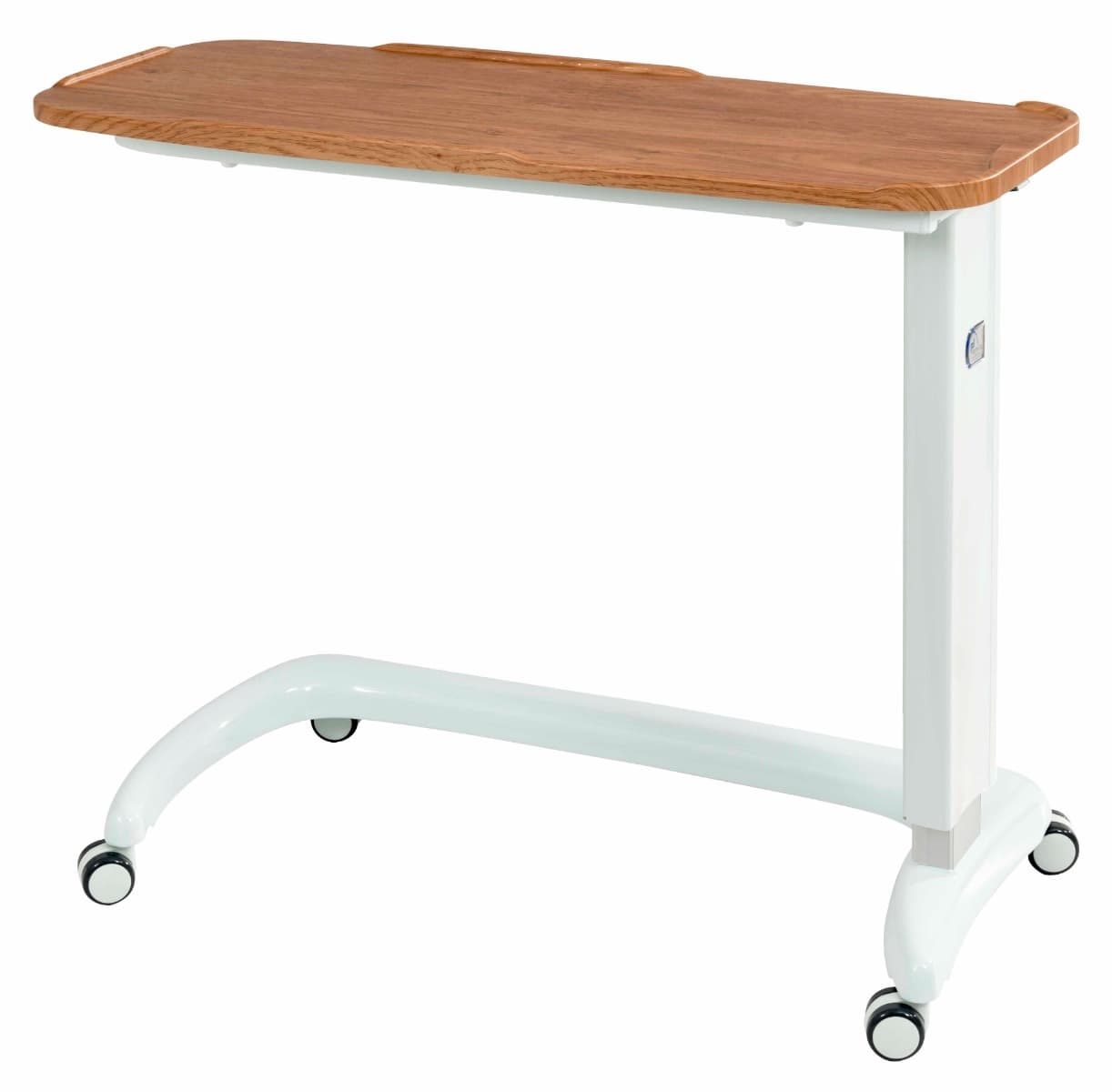 Elite Over Bed Table, C Shaped Base - Pippy Oak