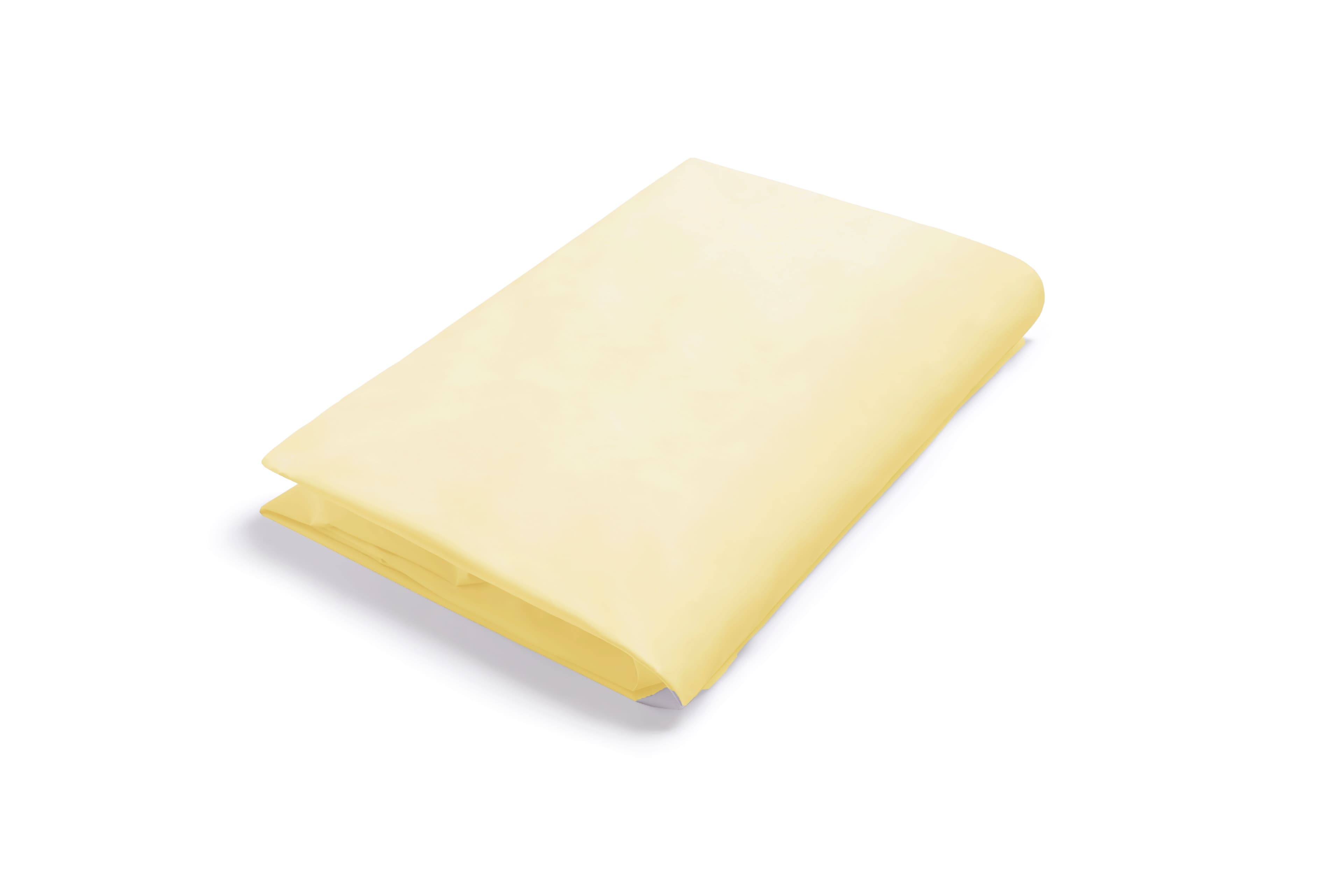 Pillowcase - Flame Retardant Polyester - Lemon (Pair)