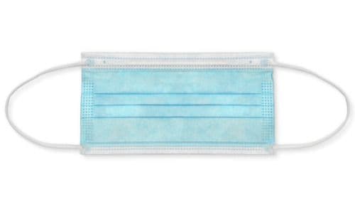 3-Ply Blue Face Mask with Ear Loops - Kids (50)