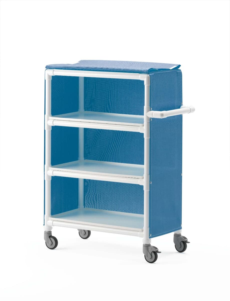 MLC Clean Linen Distribution Carts - Blue