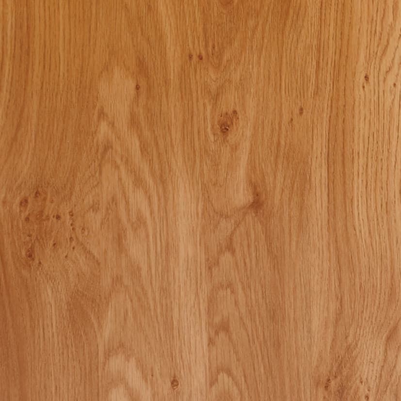 Enterprise Over Bed Table, Edged Top, C shaped Base - Pippy Oak
