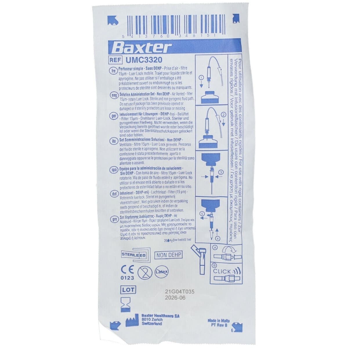 Baxter Solution Admin Set Non DEHP (100)