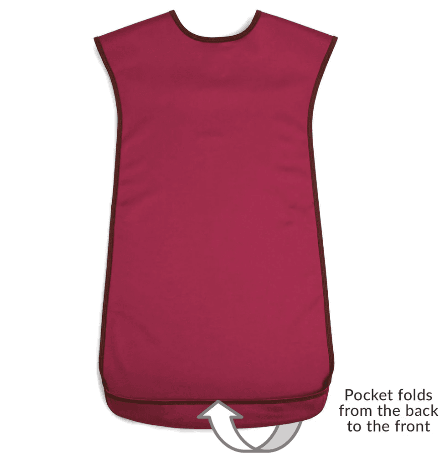 Tabard Style Clothes Protector - Burgundy - Large