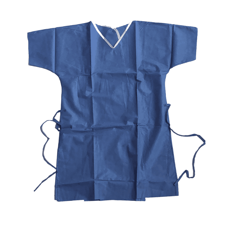 365 SMS Light Patient Ward Disposable Gown with Hook &amp; Loop Fastening - XX Large (50)
