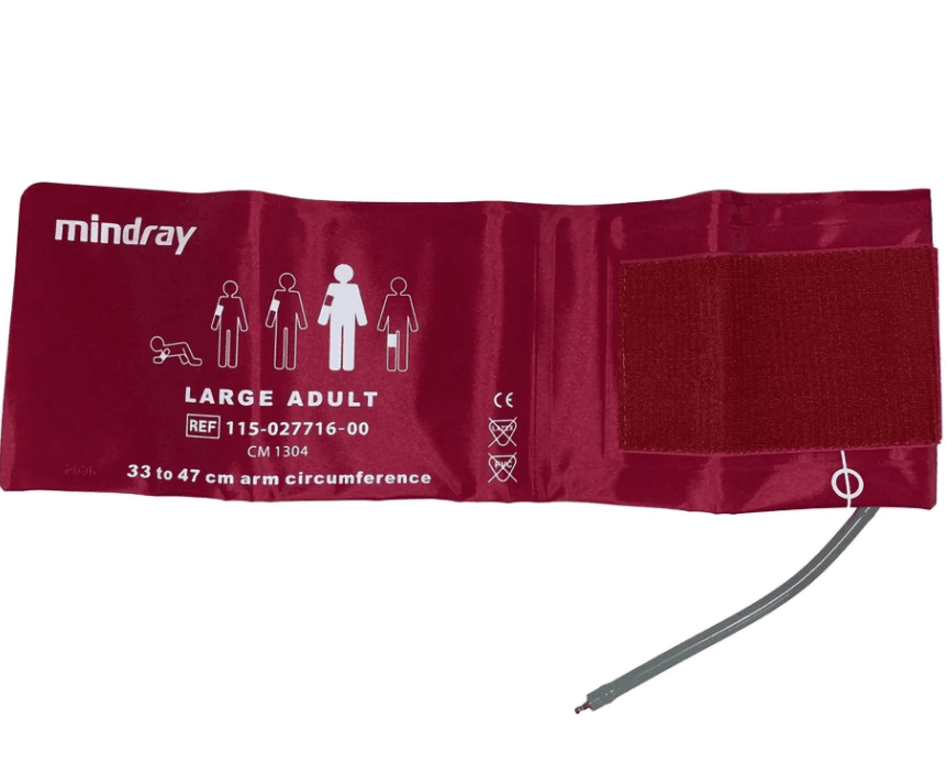 Reusable L Adult NIBP Cuff for all Mindray Patient Monitors (33-47cm)