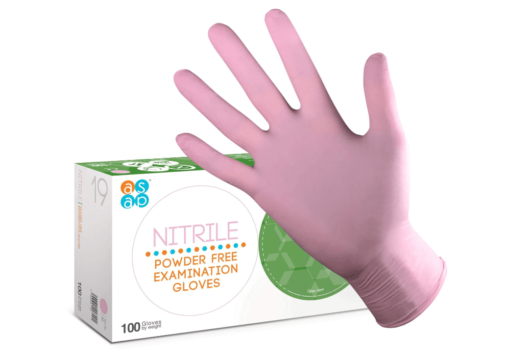 CASE Pink Nitrile Gloves - Medium (10 x 100)