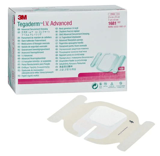Tegaderm IV Advanced Secure Dressing 7 x 8cm (100)