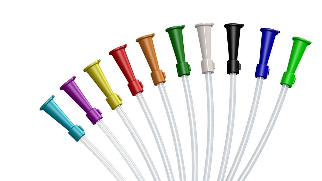 SINGLE Suction Catheter 16 ch Orange 48cm