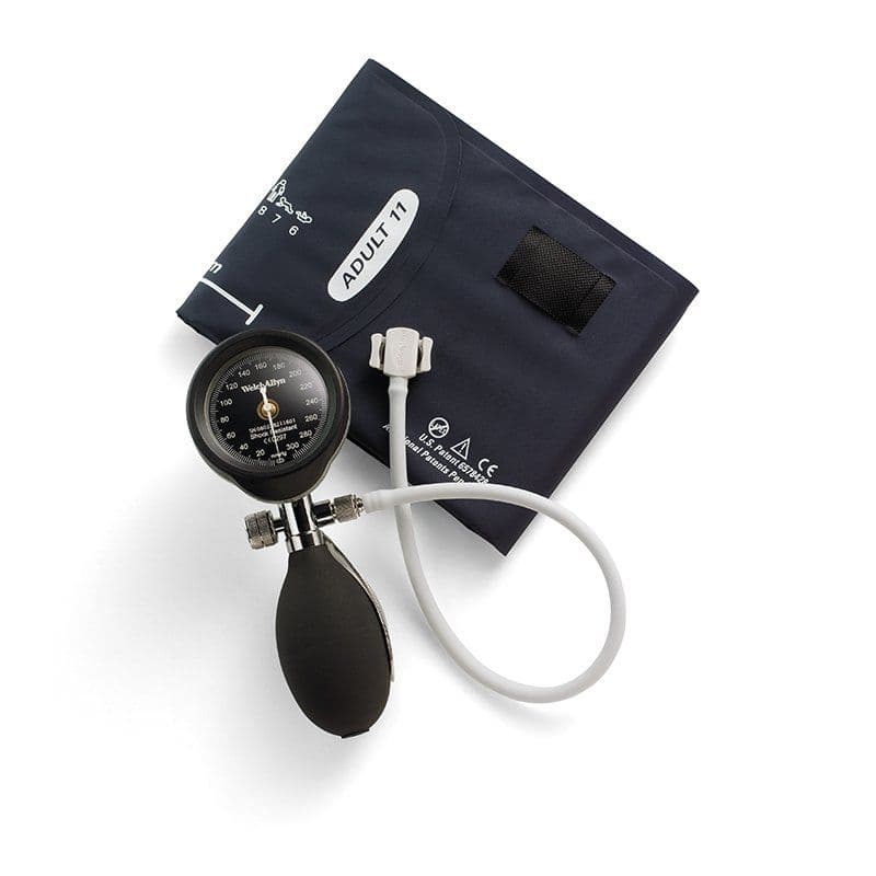 Durashock - Silver Line Handheld Sphygmomanometer Black - Thumbscrew