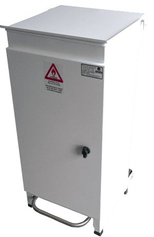 Eco Hospital Bin - Front Access - Slow Close - Medium 50L - White