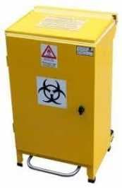 Eco Hospital Bin - Front Access - Slow Close - Medium 50L - Yellow