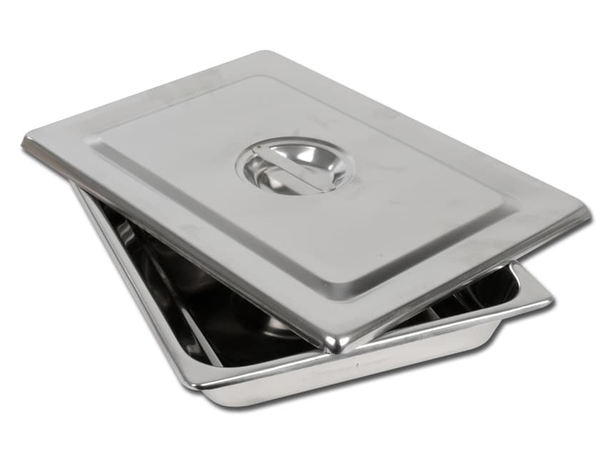 S/S Instrument Tray with Lid - 355 x 254 x 50mm