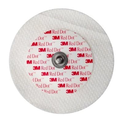 Red Dot Soft Cloth Monitoring Electrode with Solid Gel and Lift Tab, 6 cm (50)
