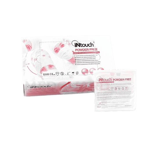 iNtouch Latex Powder Free STERILE Surgical Gloves Size 7.5 (50 Pairs)