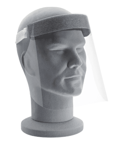 PET Eye Protect Safety Face Shield / Visor with Foam Elastic Head Band (40)