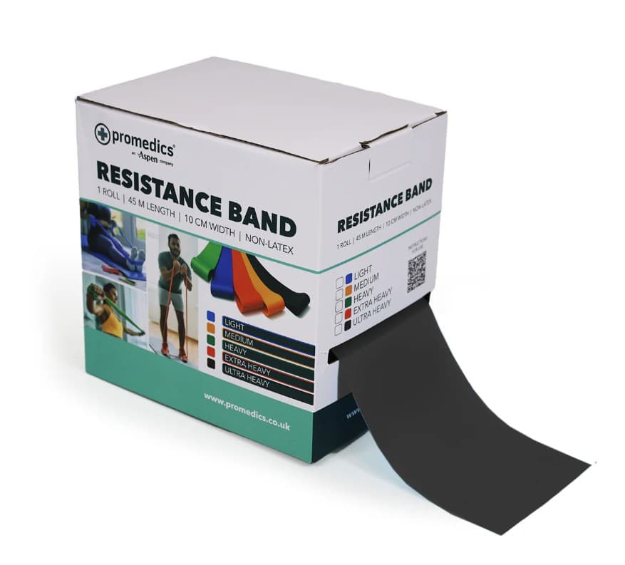 Black Resistance Bands - Ultra Heavy Resistance (0.5mm x 45m)