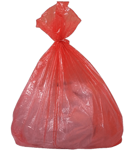 Red Fully Soluble Water Laundry Bags 457 x 711 x 965mm (200)